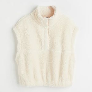 H&M Teddy Sweater Vest -XS